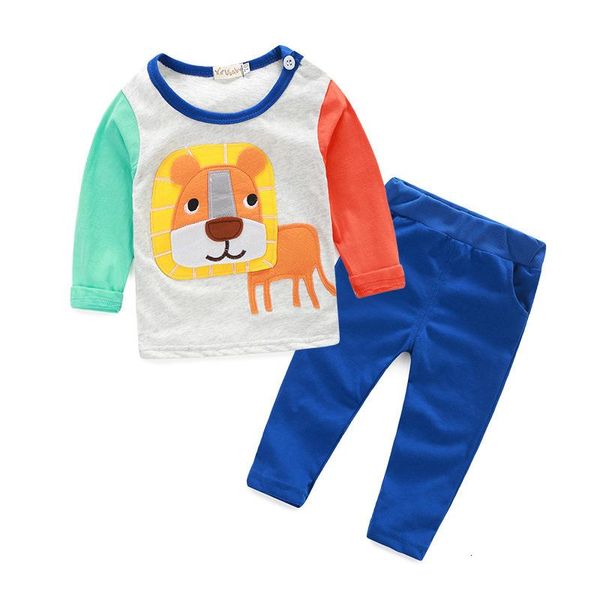 Set di abbigliamento 2021 Cartone Orso Baby Boy Girl Set di vestiti Felpa T-shirt Pantaloni Legging Outfit per neonato bambino nato