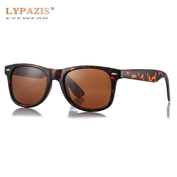 

sunglasses retro classic polarized mens womens fashion tortoise brown square glasses vintage driving mirror coating shades 2140, White;black