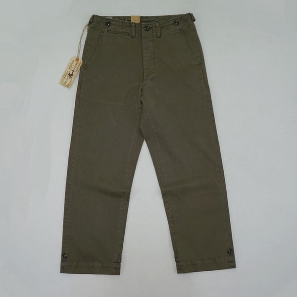 

bob dong repro us army m-45 vintage truosers military trousers natural olive up0b, Black