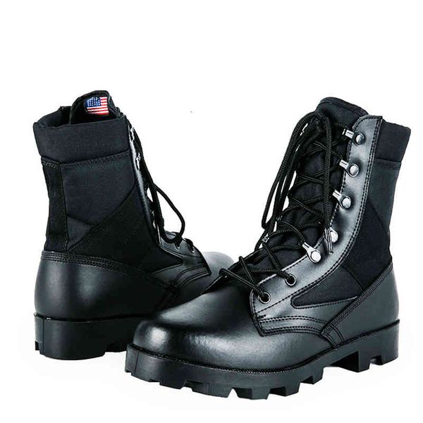 

dress shoes botas táticas masculinas de inverno e camuflagem, calçados segurança do exército, para combate militar, vact, Black