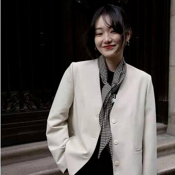 

women's suits & blazers women black blazer office ladies single-breasted design all-match fashion streetwear casual outwear spring woma, White;black