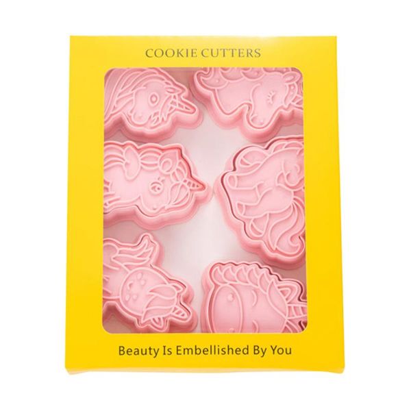 

baking moulds 1 set/6pcs embossed mold diy cartoon shape cookie molds biscuits