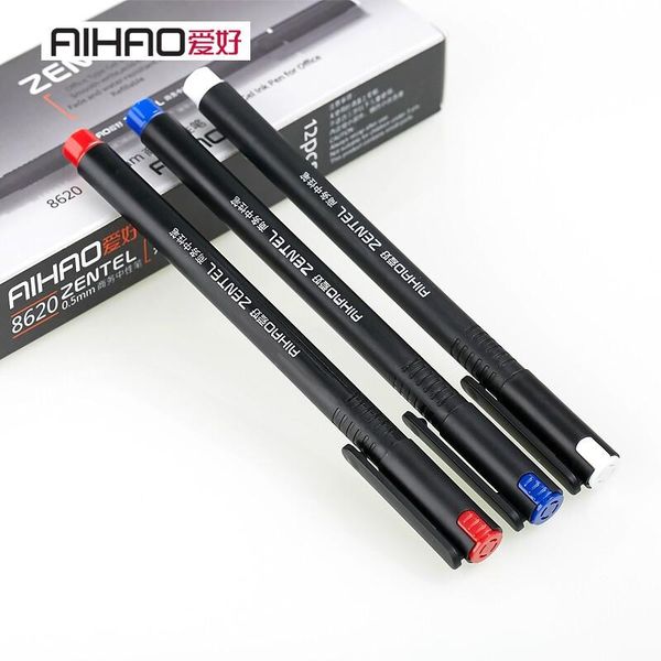 

gel pens aihao zentel 8620 commercial pen very smooth 12 pcs/lot