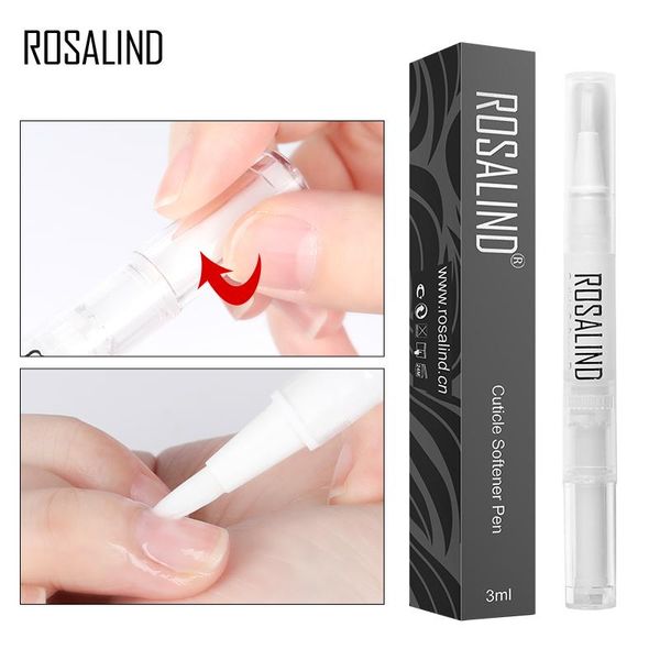 

nail gel rosalind cuticle softener oil pen repair rose flavor manicure dead skin nourish care nutrition polish pens 3ml, Red;pink