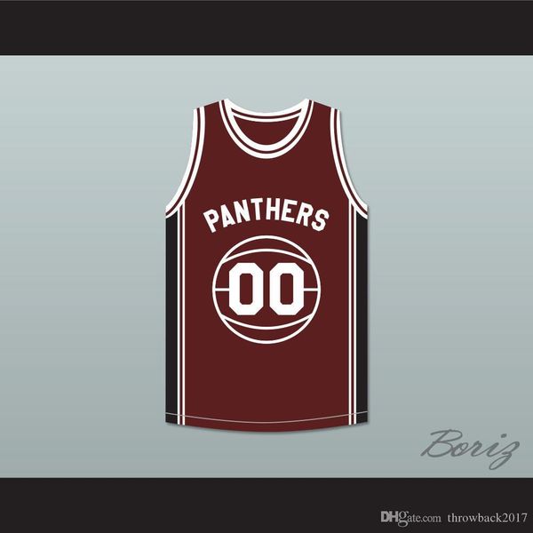 

duane martin kyle lee watson 00 high school basketball jersey above the rim-1 custom any name any number ing, Black;red