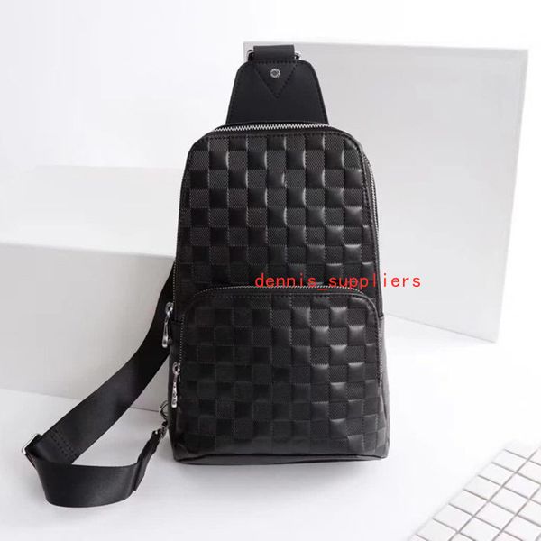 

new handbag men's clutch chain messenger designer key case men shoulder bag 41719 s1, Red;black