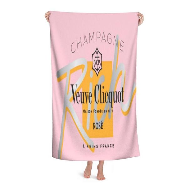 

towel veuve clicquot champagne beach towels, xl bath personalized design, sand cloud luxury towels_y02