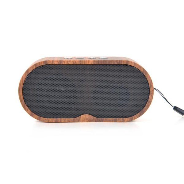 

portable speakers mini wood grain bluetooth speaker loudspeaker with microphone wireless sound box fm radio subwoofer hd hand call