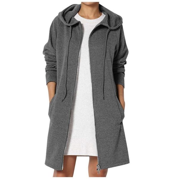 

women's jackets jacket women spring casual sport hoodie long coat chaqueta mujer veste femme ceket kurtka bolerko cazadora ship, Black;brown