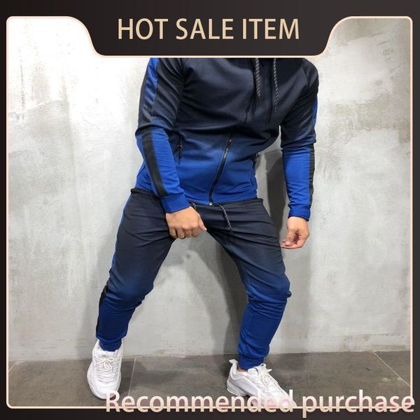 

2pcs fashion spring pantalones pants hiphop cardigan tracksuits fashion-mens clothing designer sets hoodies outfits eijkn, Black