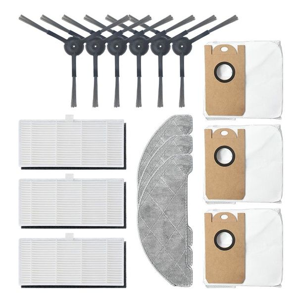 

vacuum cleaners 12pcs replaceble filter cloth side brushes accessories set parts for s9 cleaner sweeper replace home