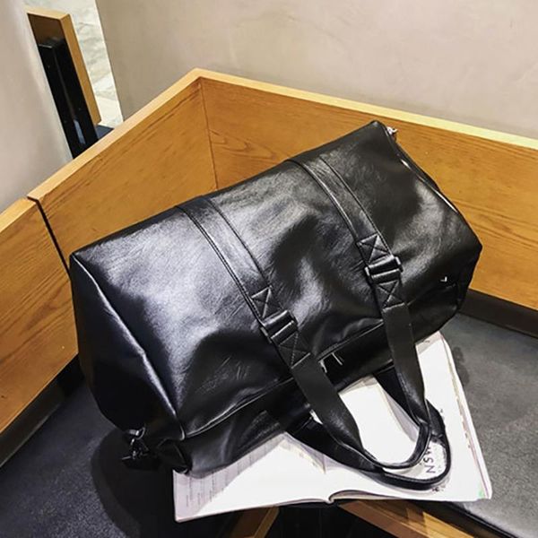 

duffel bags luxury 2021 sports travel bag fashion breathable pu shoulder suit storage carry on luggage handbag high capacity