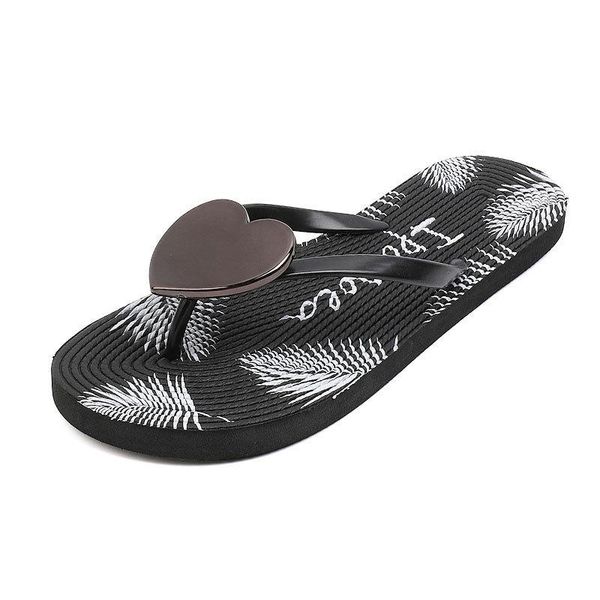 

slippers 2021summer fashion women flip-flops flat outsides ladies slides beach mules shoes zapatos de mujer, Black