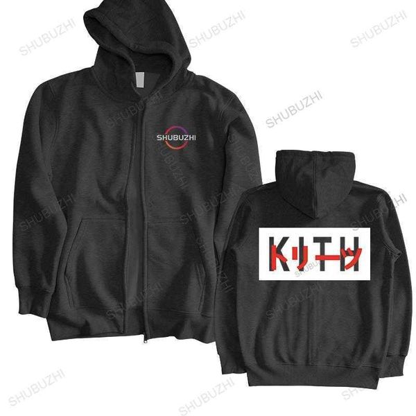 

brand male sweater embroidered box kith hoodie wome 11 black autumn style