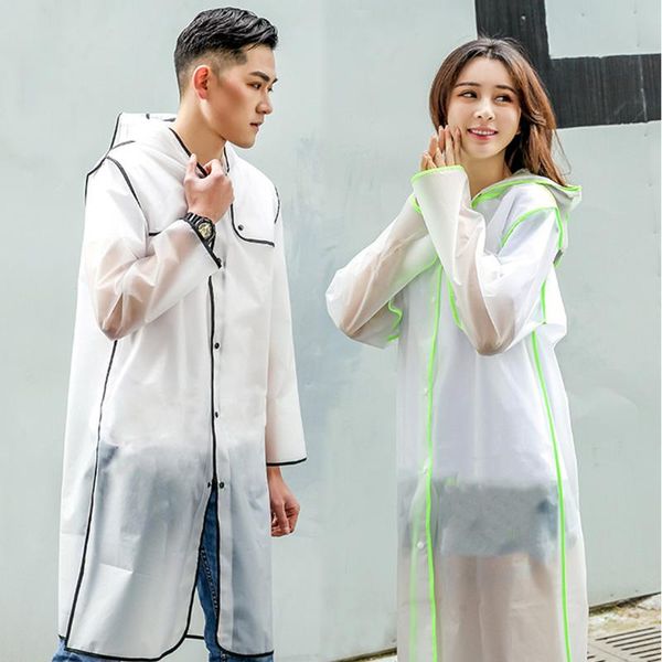

raincoats kokobin single fashion windproof waterproof raincoat outdoor long transparent travel men and women rain coat