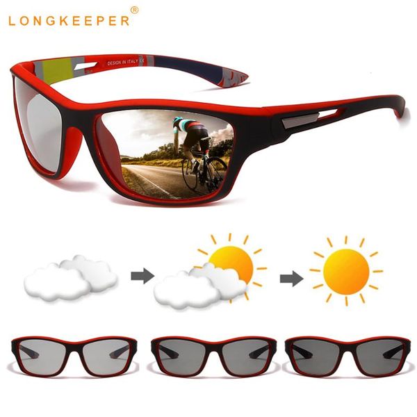 

sunglasses fashion pochromic polarized men brand design chameleon driving sun glasses male retro uv400 goggles oculos, White;black