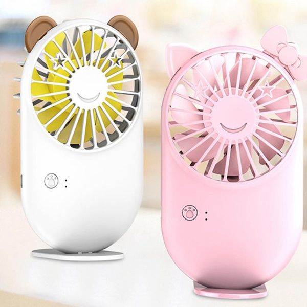 

cartoon mini portable pocket fan usb charging handheld/desksmall fan