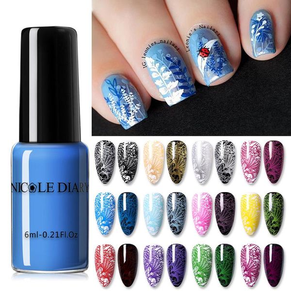 

nail polish stamping varnish stamp art plate printing for diy