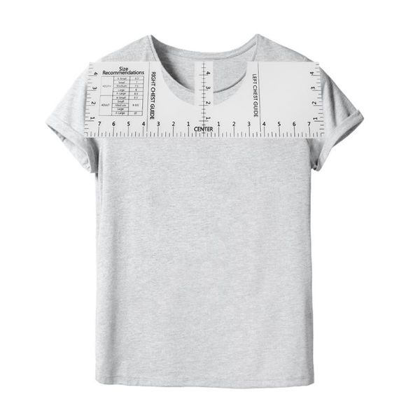 

diy t-shirt ruler guide calibration ruler clothes neckline center clothing knitting counter density sewing tools, Black