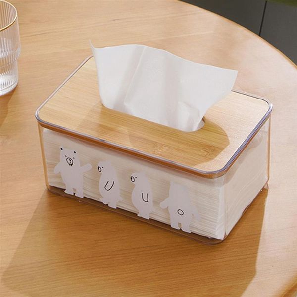 

tissue boxes & napkins with wooden lid napkin holder table box living room container storage kitchen rack