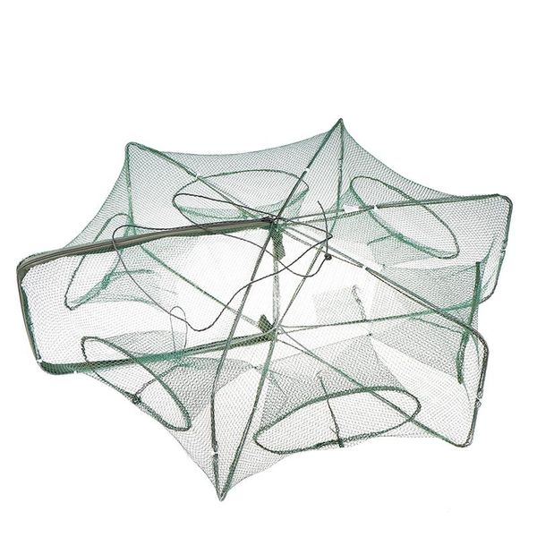

fishing accessories tackle folded portable trap net network casting crayfish catcher fish shrimp tank cages mesh nets