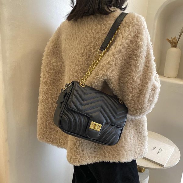 

evening bags 2021 women's shoulder bag niche design texture messenger