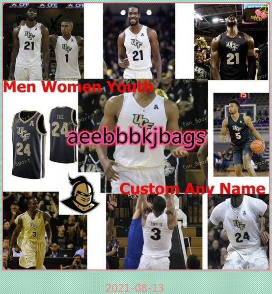 

ncaa college ucf knights basketball jersey 31 anthony catotti 35 collin smith 4 ceasar dejesus 5 avery diggs myles douglas custom stitched, Black