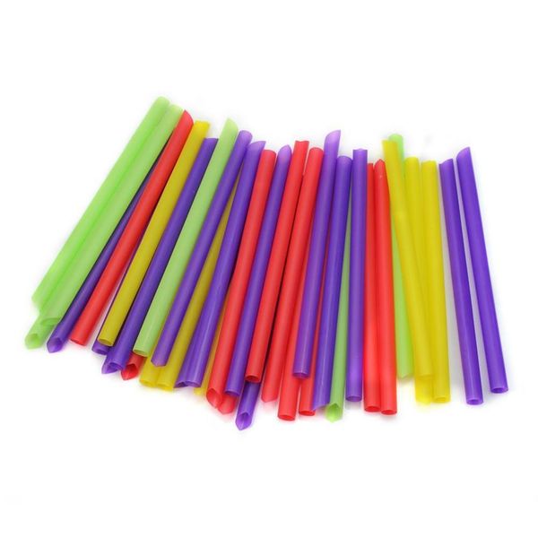 

wholesale-100pcs multi-color plastic jumbo large drinking straws for cola drink smoothie milk juice birthday weddin jllgfk soif