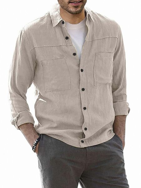 

men dual pockets button up shirt c9ur#, White;black