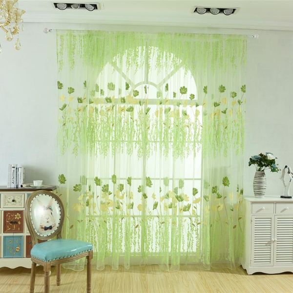 

curtain & drapes window screening yarn panel living room curtains tulle for decoration modern chiffon sheer