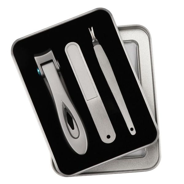 

nail art kits noq 3pcs sets stainless steel scissors toes dead skin remover file clipper manicure pedicure salon tools