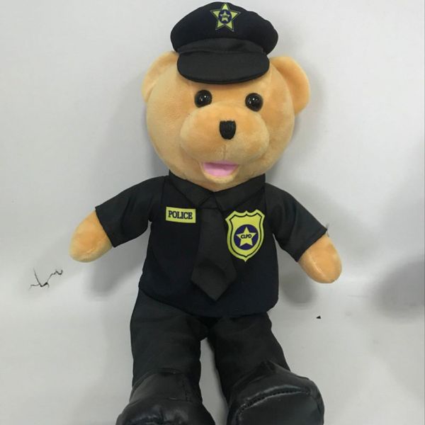 

sounding toys plush toys pet little bear toy children boy girl birthday gift cute comfort doll cartoon doll pillow police toys