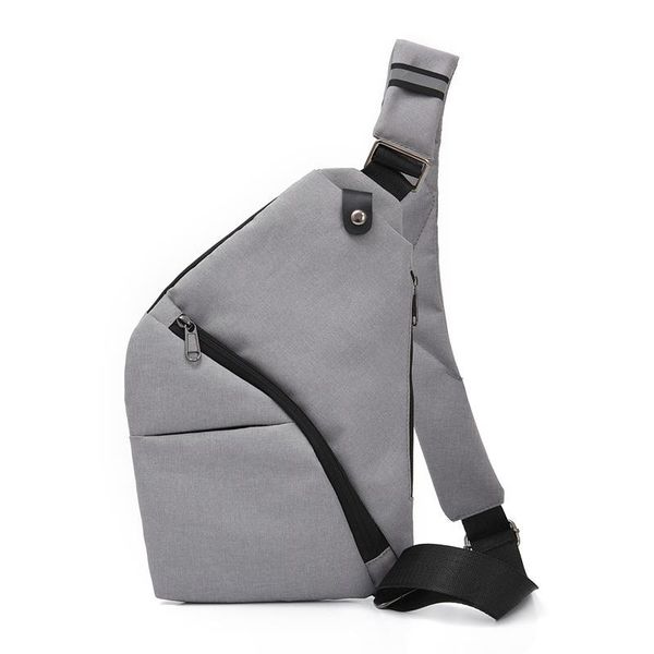 

waist bags 2021 fashion men's chest bag anti-theft nylon shoulder solid zip soft crossbody versatile travel purses and handbags