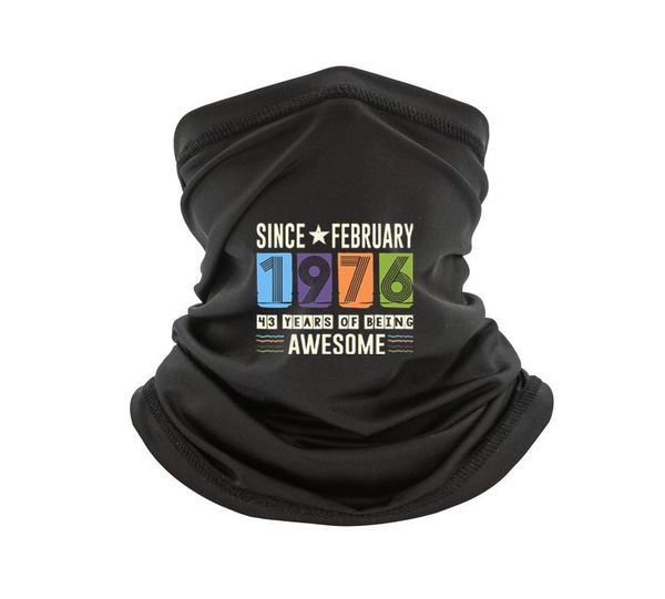 

hats, scarves & gloves sets awesome since february 1976 43 years bir hday gif men scarf cool co on crewneck shor sleeve cus om scarfs, Blue;gray