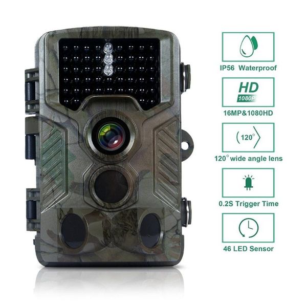 

hunting cameras 16mp 1080p motion camera wild game 46pcs leds infrared for trail surveillance with 2.4'' lcd display