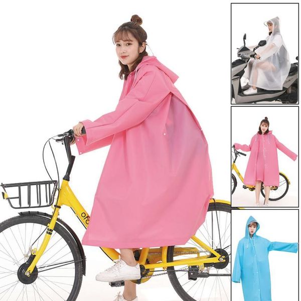

1pc good quality multifunctional waterproof plastic 3 in 1 hooded raincoat women bicycle men motorcycle jllkms