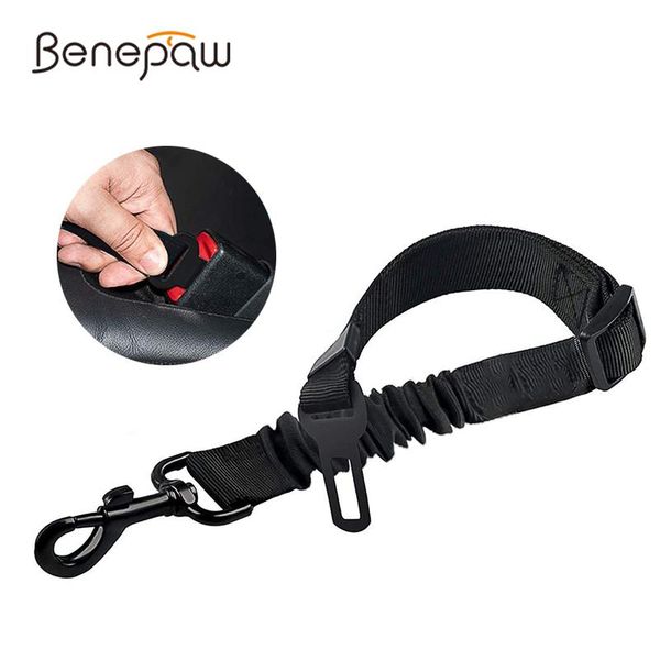 

dog car seat covers benepaw adjustable pet belt heavy duty elastic vehicle travel safety compatible with any harness