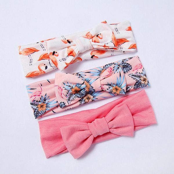 

hair accessories 3pcs sweet girl bow knot hairband simple headband accessory toddler infant kids baby headwear soft cute lovely fashion, Slivery;white