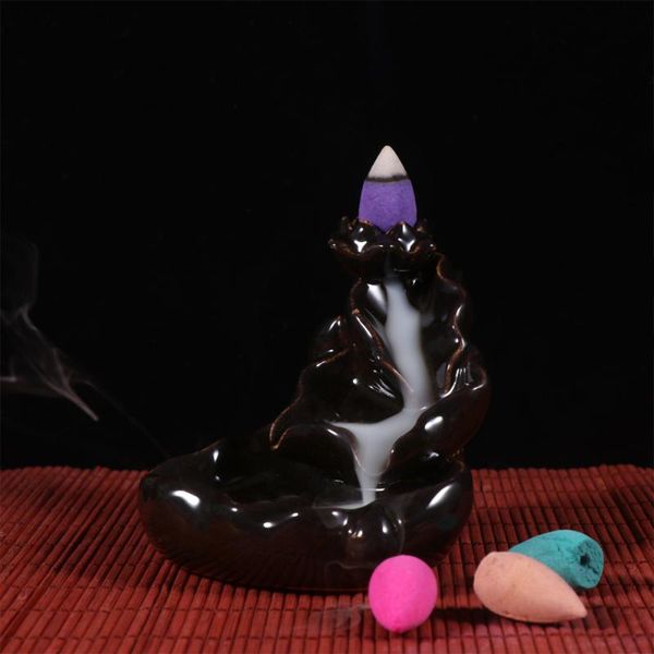 

fragrance lamps 1pcs incense burner + 150pcs spices exquisite ceramic stove creative elephant lamp for hom