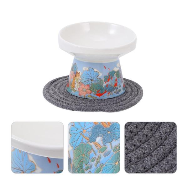 

bowls pet feeder bowl cat dog drinking feeding ceramic