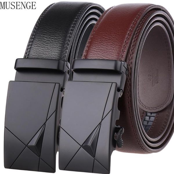 

belts 2021 belt cummerbunds male men automatic genuine leather luxury black men's buckle1, Black;brown