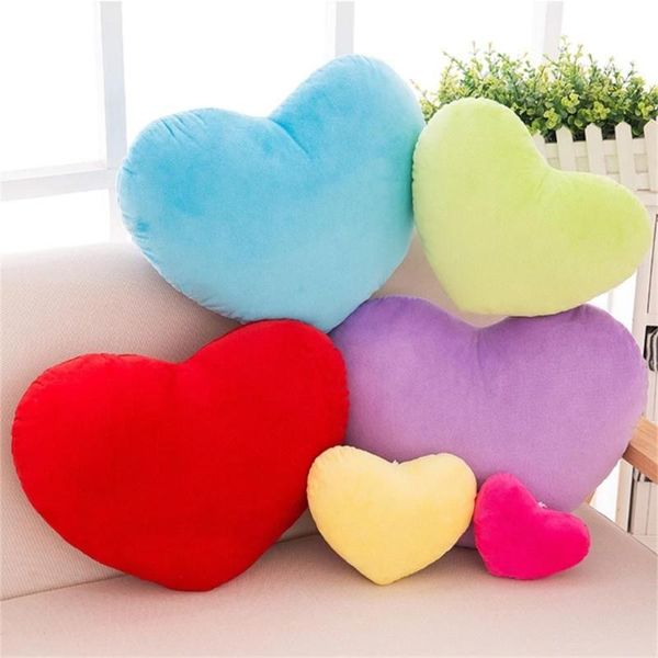 

pillow for birthday red color home decorative soft heart shape plush stuffed