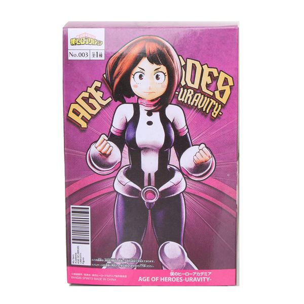 

16cm my hero academia ochaco uraraka age of heroes no.003 boku no hero academia model toys figurine dolls c0220