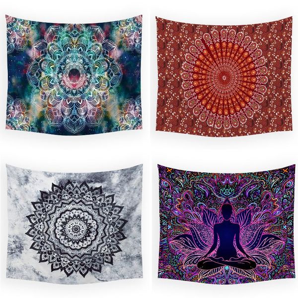 

tapestries geometric stripe printing tapestry macrame wall hanging kawaii cloth decor witch