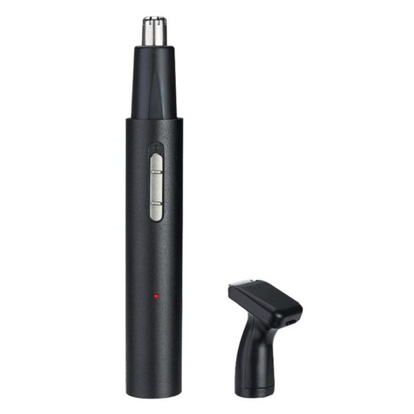 

electric nose & ear trimmers 1 set usb sideburns removes practical 2-in-1 hair (black)