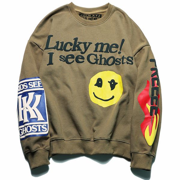 

2021 new oversize lucky me i hoodie cpfm xyz kid see ghost sweatshirts men women kanye west hoodies i9xs, Black