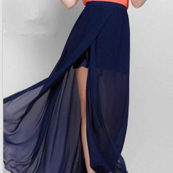 

2021 women black split maxi skirts large size 3xl summer style womens fitness casual long skirt elastic waist solid skirt