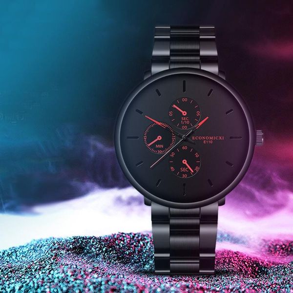 

wristwatches men business watch brand steel belt sport quartz wrist luxury fashion casual clock, Slivery;brown