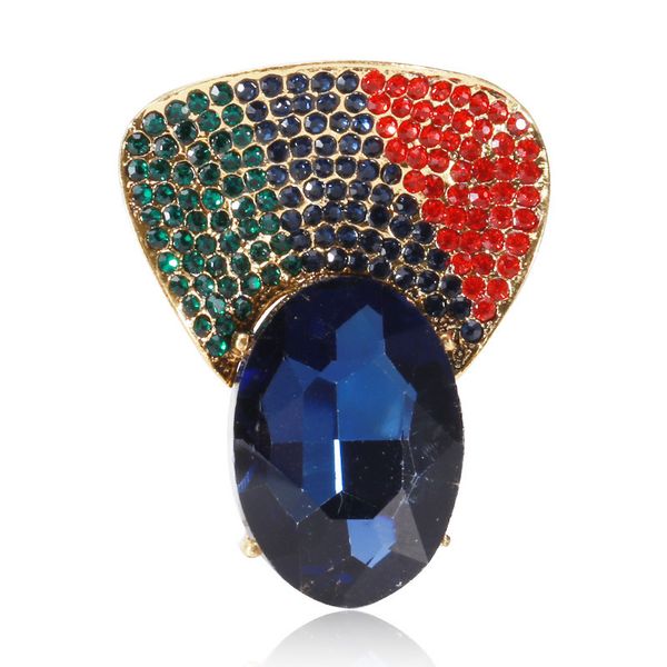 

factory fashion crystal glass brooch women's banquet suit dress atmospheric diamond brooch dress neckpin christmas