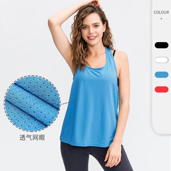 

yoga outfit aipbunny loose vest sleeveless shirt open back fitness women sport tank athletic t gym running clothes singlet